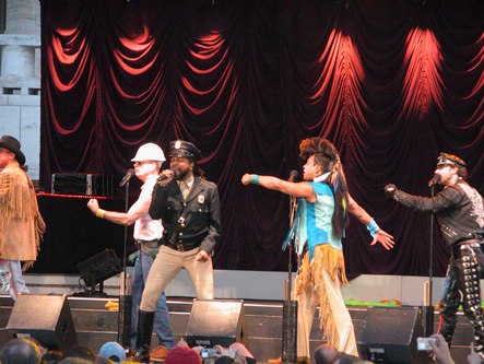 Dancing Hustle to the Village People Photo courtesy of Robert Abrams Dancing Hustle to the Village People Photo courtesy of Robert Abrams